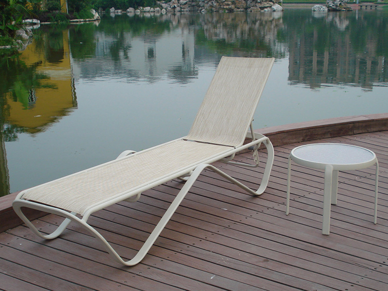 Lounger tempat tidur matahari kolam renang, lounge aluminium, lounge outdoor, lounge kolam hotel yq-tb-431a