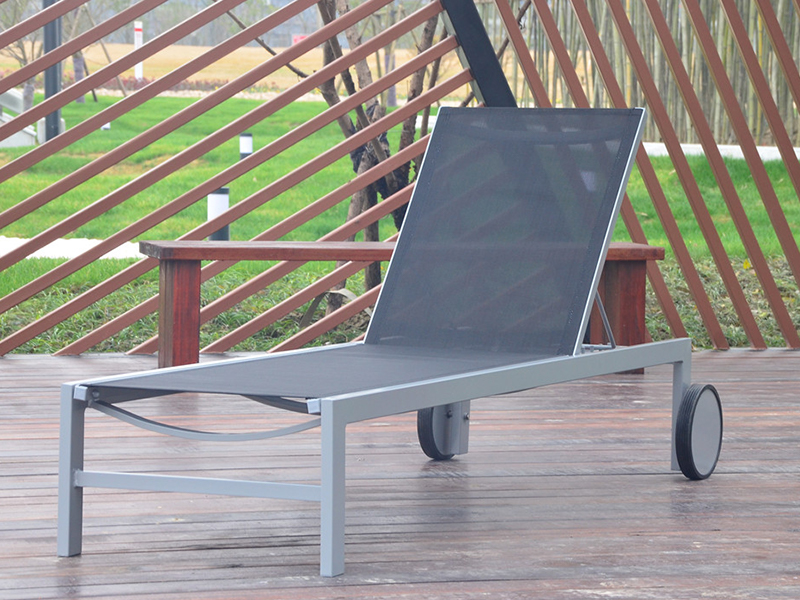 Outdoor Beach Leisure Lounge Dengan Roda YQ-TB-445A