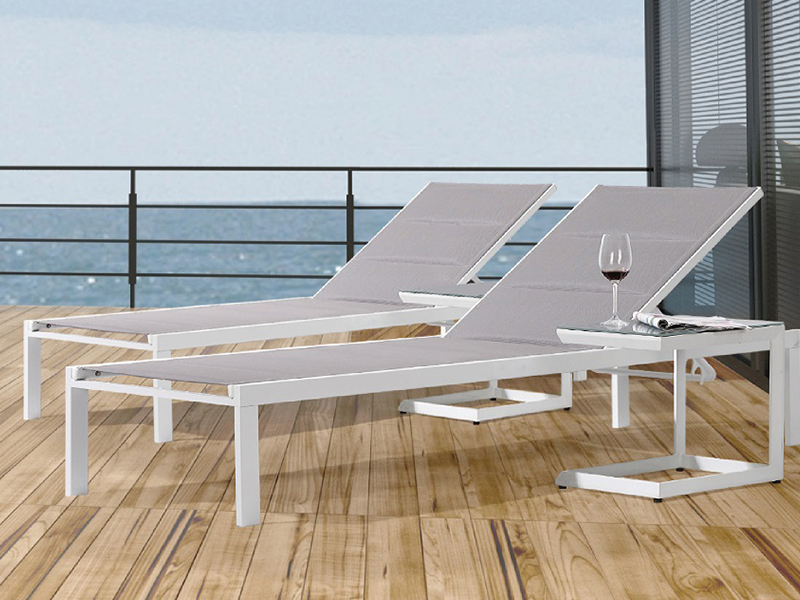 Kursi Lounge Aluminium, Knock-Down Lounge, Kursi Luar Ruangan YQ-TB-545